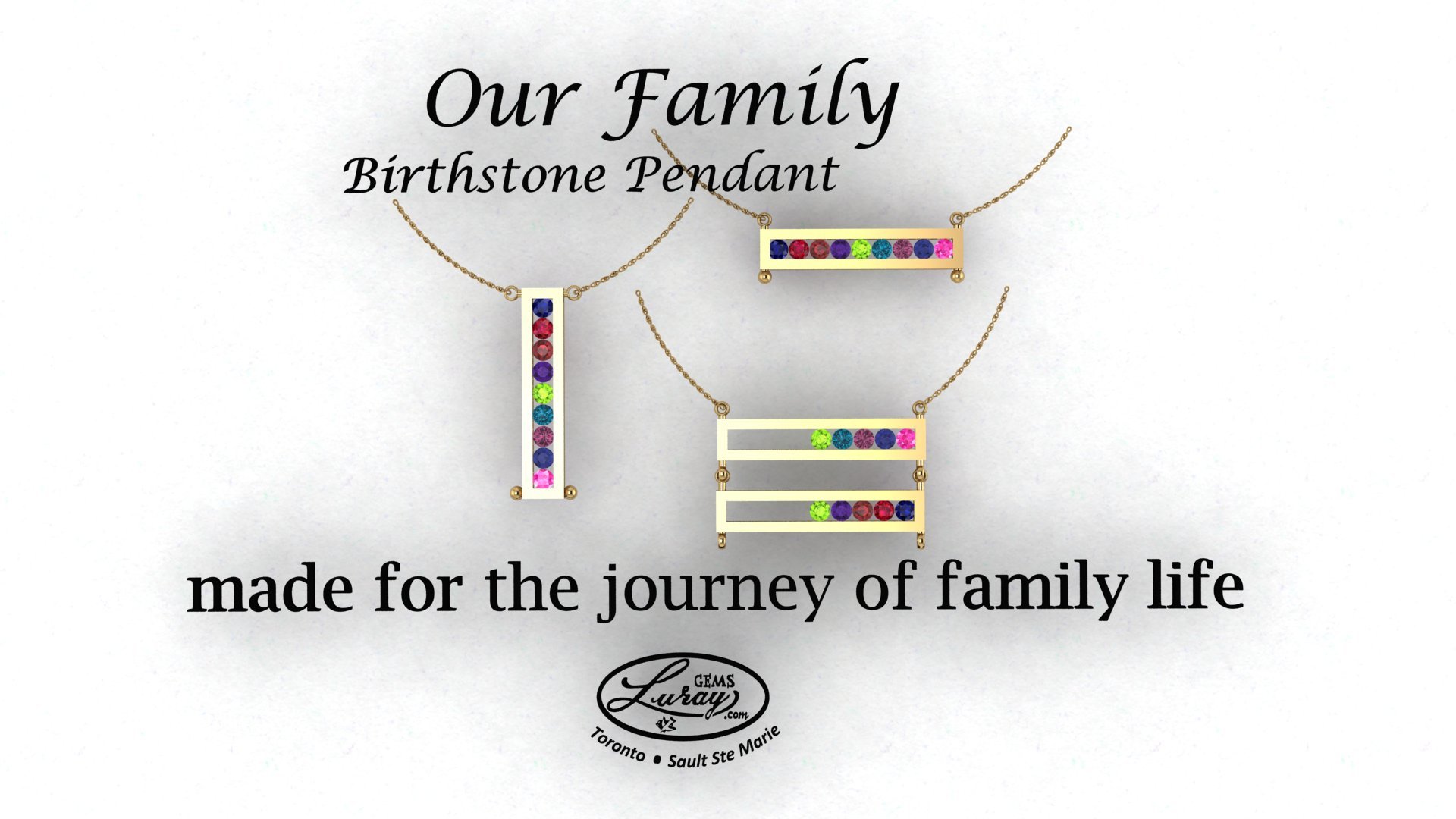 Our Family Birthstone Pendant Grandmother Our Family Birthstone Pendant Grandmother